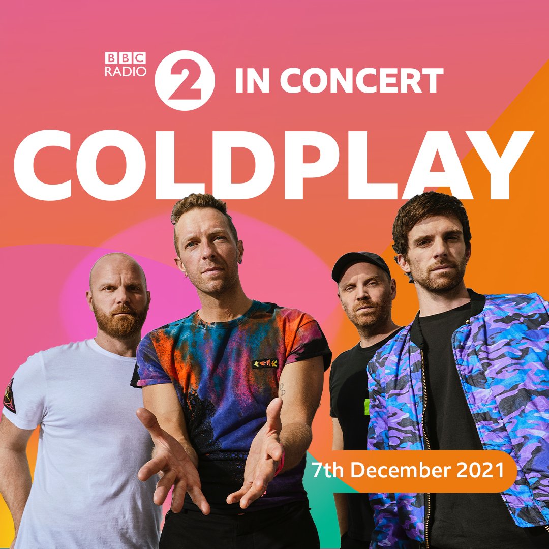 BBCRadio2's tweet photo. We are SO ready for this! 😍🎶 

This Tuesday night, @coldplay will be performing live in session for Radio 2's 'In Concert', from 7pm ✨

Listen live on Radio2, watch it on @BBCiPlayer or catch up later on the @BBCSounds app 💖 https://t.co/VCpZcXIBwZ