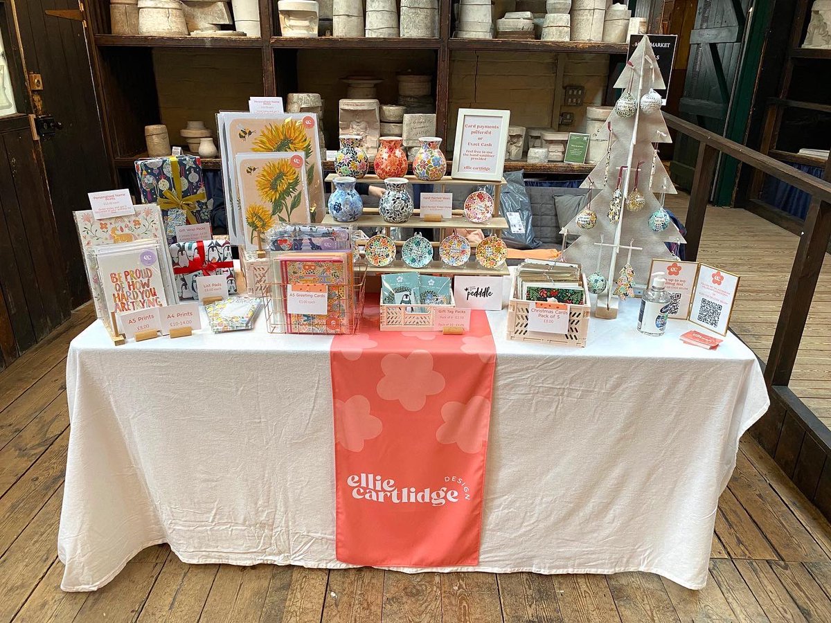 EllieCartDesign's tweet photo. Had a great time doing my first ever craft fair at the weekend at @Middleport_Pot 

If you couldn’t make it down, you can shop online here - https://t.co/OE9s08EG0t

#shopsmallthischristmas https://t.co/ECehWl5U4Y