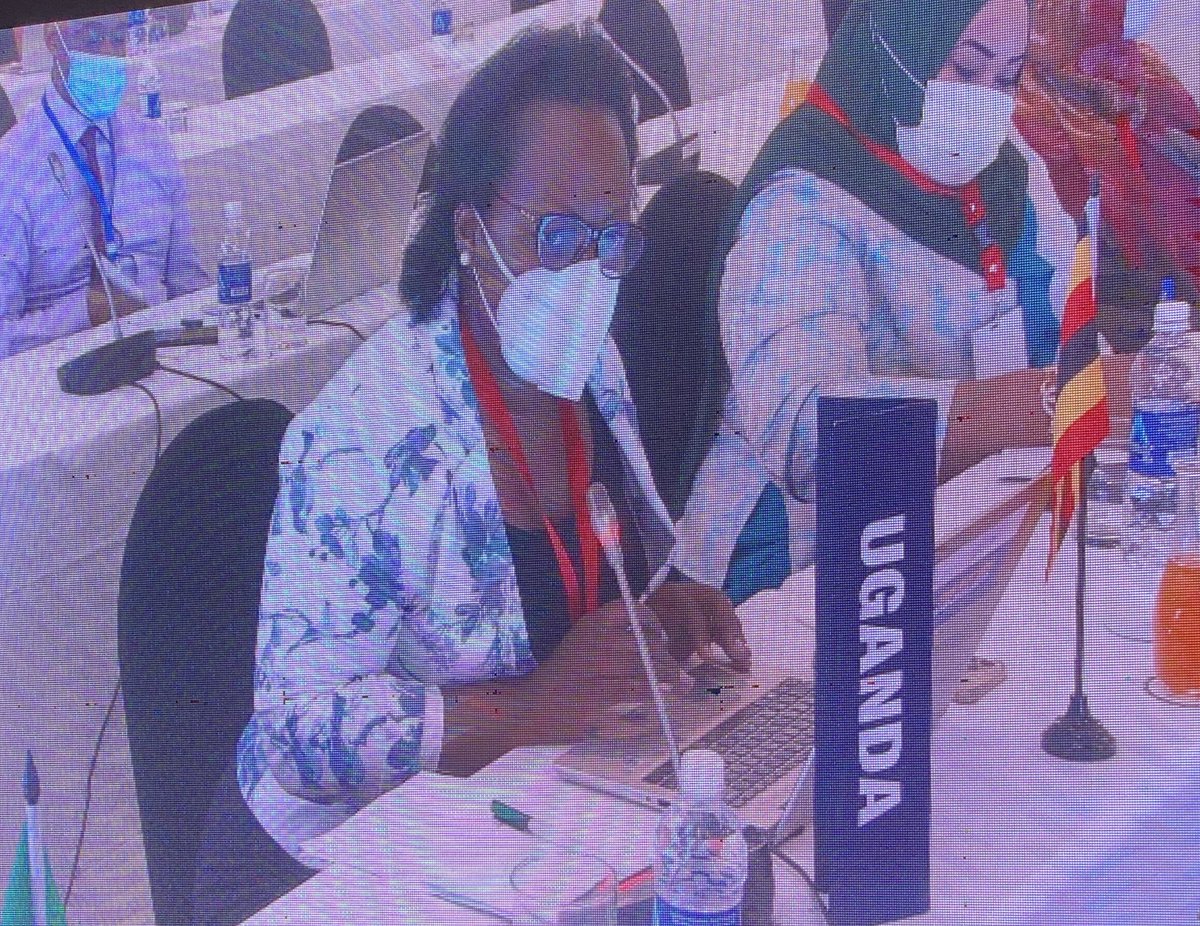 URSBHQ's tweet photo. Intellectual Property Enhancement
Thé RG @Mercykains on behalf of Uganda,has supported proposals for the improvement of the #HarareProtocol to facilitate easier IP business processing, online filing through the Member States Module, reduction of costs &amp; time. #45thAdmCouncil https://t.co/mPpXV7F5AM