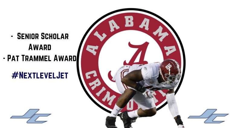 JCJetsFootball's tweet image. Congratulations to #NextlevelJet @LabryanRay on being awarded the Senior Scholar award and Pat Trammel Award! #GoJets