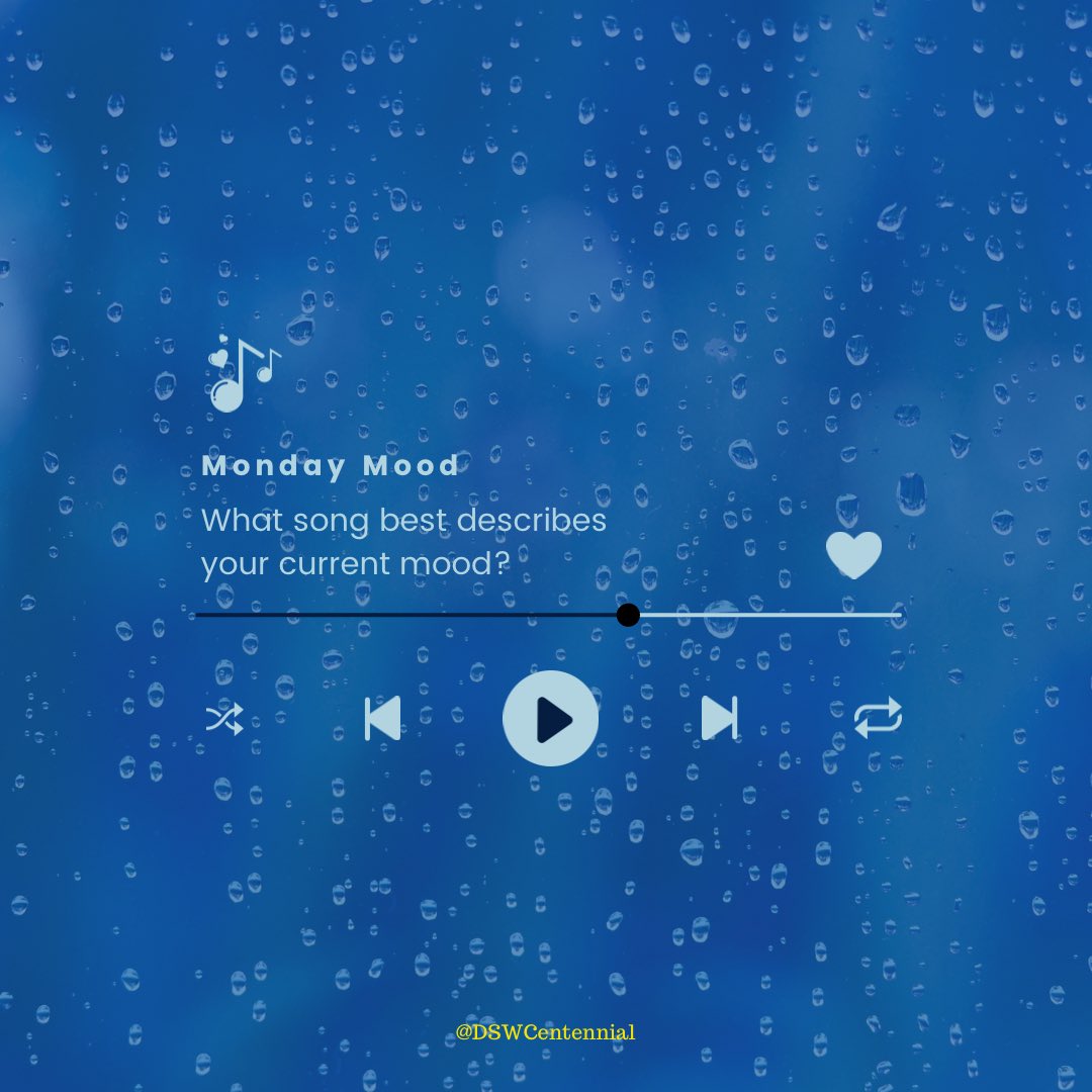 #HappyMonday DS Community!! What song is getting you through this rainy Monday?

#DSW #DevelopmentalServicesWorker #SRV #ValuedSocialRoles #CentennialCollege #DisabilityAdvocate #DevelopmentalServices
