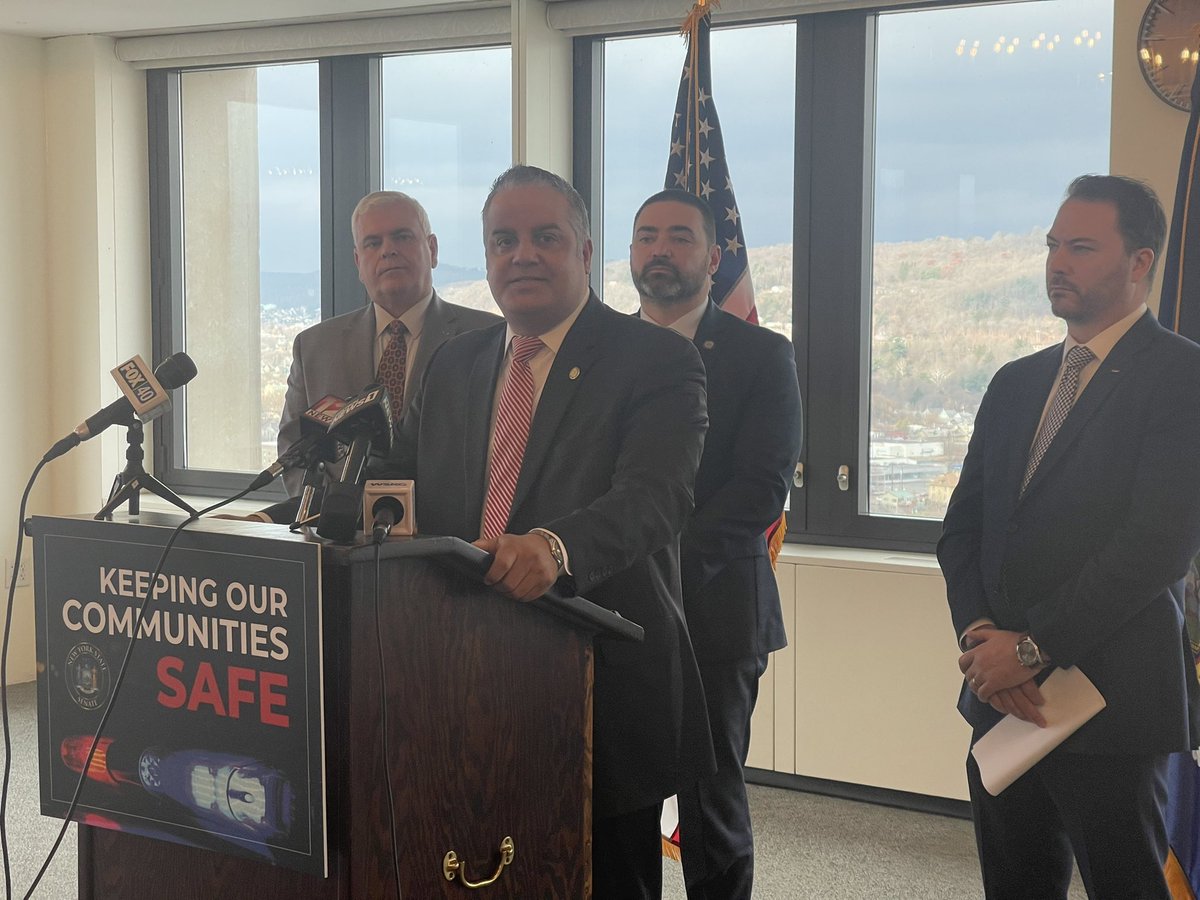 Rob Ortt (@senatorortt) on Twitter photo “Bail reform laws are sending men and women who need help back on the streets. Giving judges the authority to act will save lives in Binghamton and across New York, period.” - <a href="/MayorRichDavid/">Mayor Rich David</a> “Bail reform laws are sending men and women who need help back on the streets. Giving judges the authority to act will save lives in Binghamton and across New York, period.” - <a href="/MayorRichDavid/">Mayor Rich David</a>
