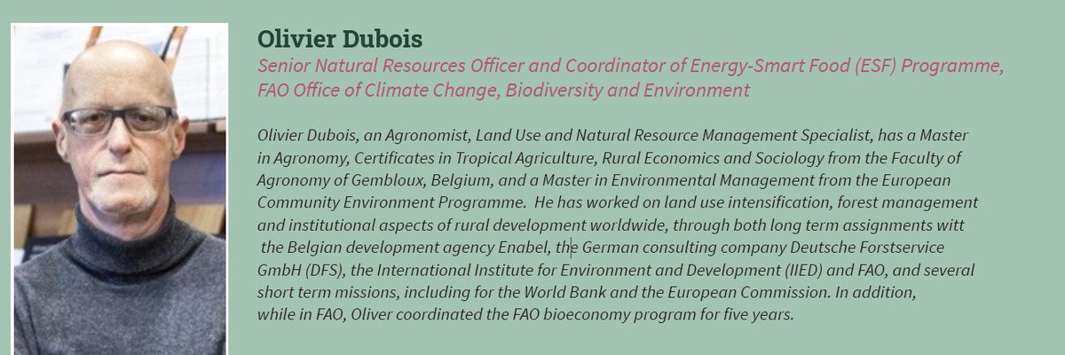 📢We are thrilled to have Olivier Dubois speak at the upcoming #CactusNet webinar on the 9th Dec 16:00 CET. 🌵He will be presenting about biogas and what FAO is doing about it. To attend register today : fao.zoom.us/webinar/regist…
#bioenergy #energy #agriculture #renewables #SDGs