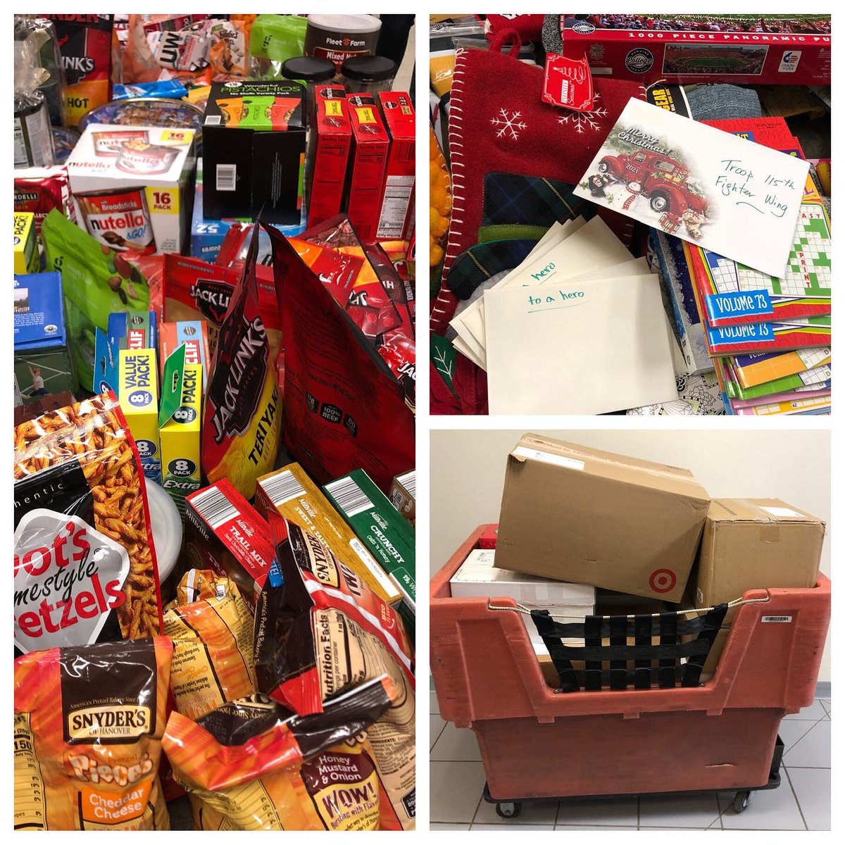 Hudson Hockey (@hudsonhockeywi) on Twitter photo The Peewee Teams all contributed to Christmas Care Packages for some of Wisconsin’s own troops. Thanks to <a href="/shipthrifty/">Shipthrifty.com</a> for helping us ship 15 packages, with a total weight of 214 lbs, to the <a href="/115thWing/">115th Fighter Wing</a>!
#christmascarepackages #seasonofgiving #115thfighterwing #hudsonhockey The Peewee Teams all contributed to Christmas Care Packages for some of Wisconsin’s own troops. Thanks to <a href="/shipthrifty/">Shipthrifty.com</a> for helping us ship 15 packages, with a total weight of 214 lbs, to the <a href="/115thWing/">115th Fighter Wing</a>!
#christmascarepackages #seasonofgiving #115thfighterwing #hudsonhockey