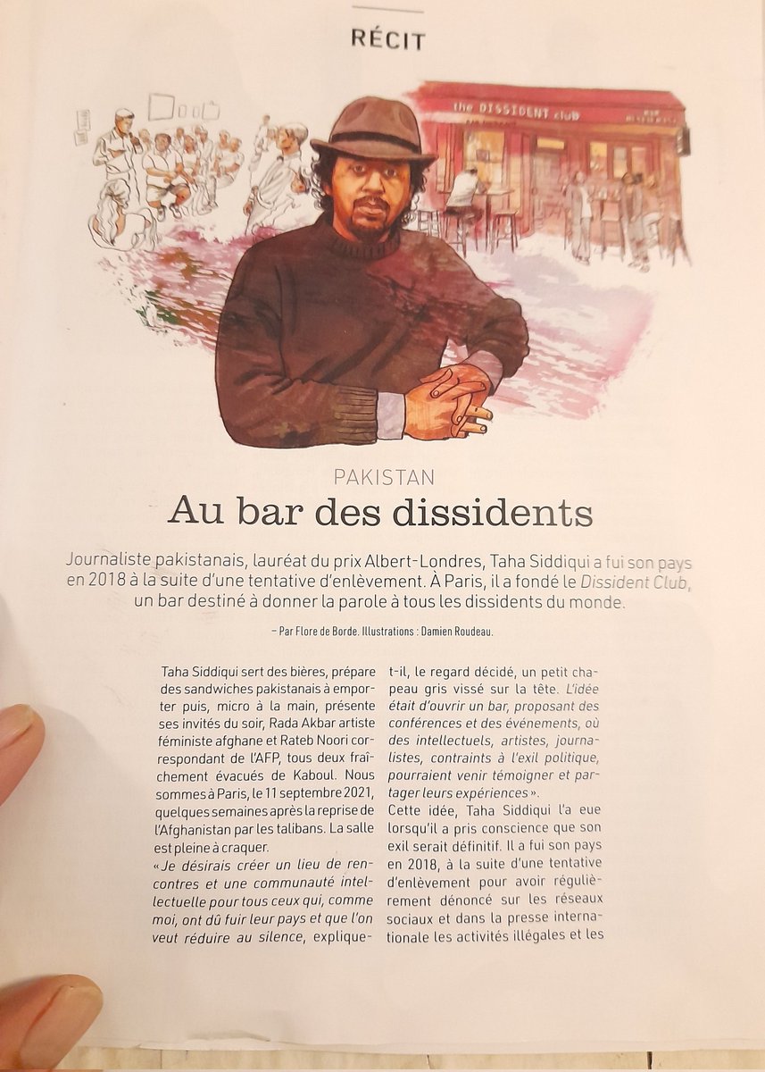 TahaSSiddiqui's tweet photo. #FeelGoodTweets I feel extremely honored to be featured by @amnesty in their latest publication by @amnestyfrance. 🥰
They cover my story of going into #exile & my intellectual project in #Paris - the @clubDISSIDENT. ✊
(Get a copy by subscribing to https://t.co/VQ12NDCHsV) https://t.co/p5fYTFkumP