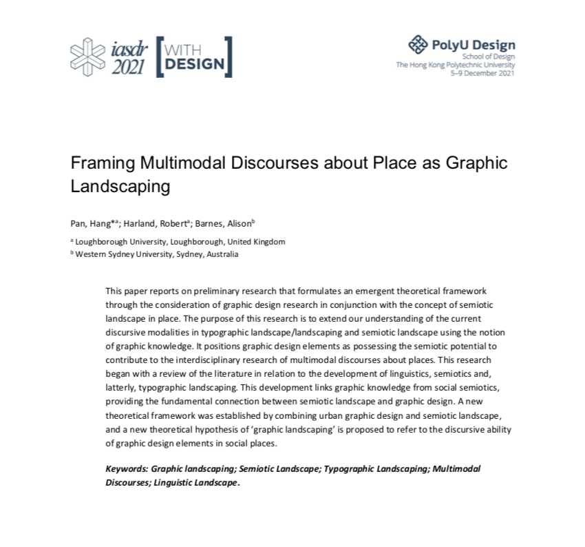 Framing Multimodal Discourses About Place as Graphic Landscaping