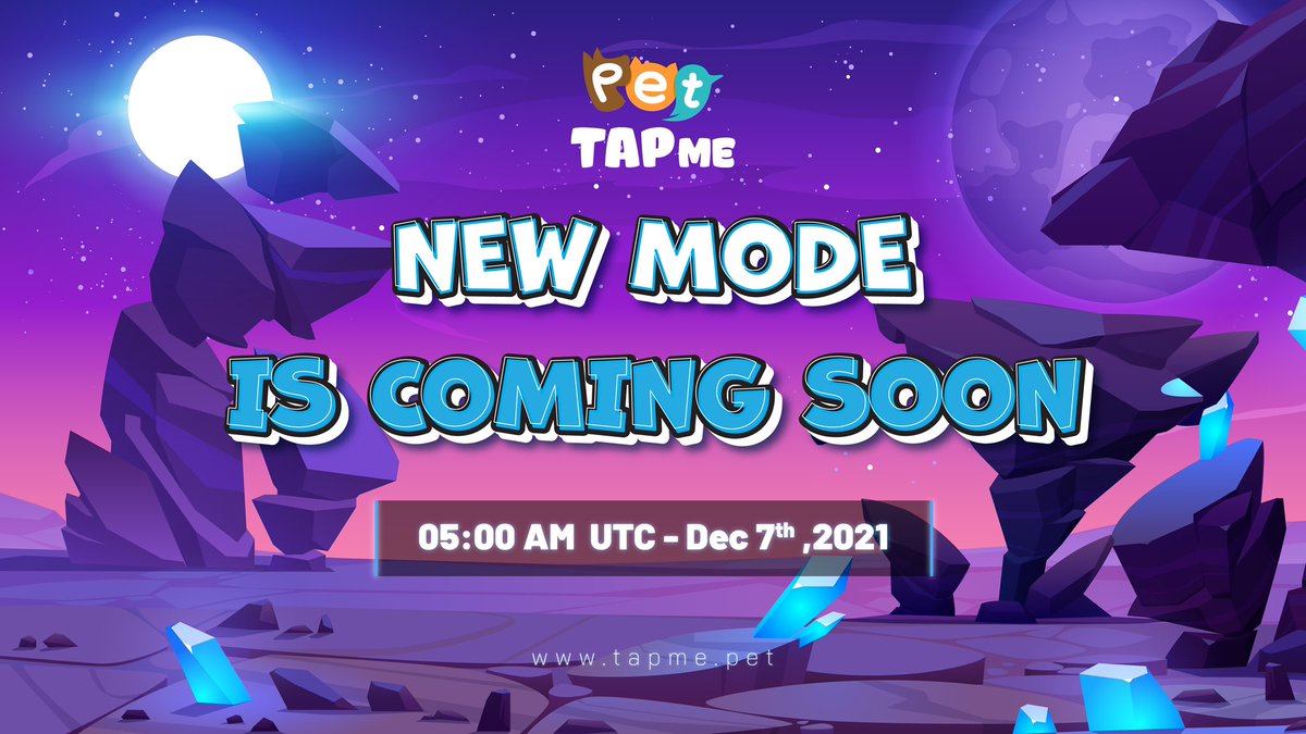 📣 NEW MODE IS COMING SOON 📣

🎉 We are going to have new game mode for TAPME. 

⚡️This mode allows: 
✔️ Use 5 energy per play, the total score of that play multiply by 4.5
OR 
✔️ Use 10 energy per play, the total score of that play multiply by 8

Stay tuned for this new mode 🔥