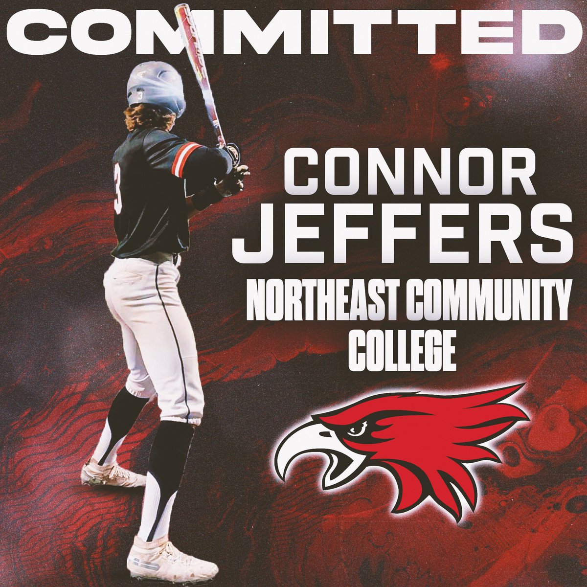 Excited to say I will be transferring to Northeast Community college at the end of this semester. Very thankful for all my family, Coach Sitorius, and all of the coaches at NECC for making this happen and for this new opportunity. Excited to be a Hawk! #GoHawks 🔴⚫️