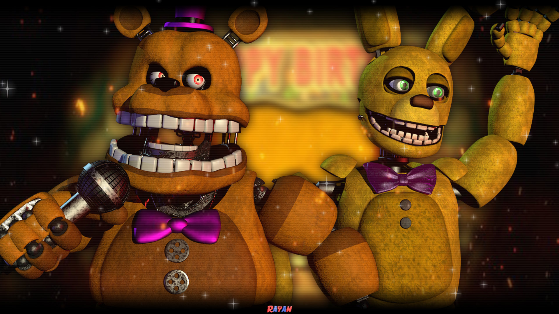 Unnightmare Golden freddy/Fredbear 1984 Fnaf 4 Thankyou teaser