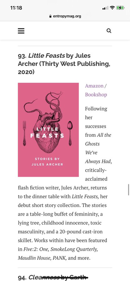 JulesJustWrite's tweet image. Damn. Uh, my book being on this list with all these heavy hitters is quite a shock. A happy shock, yes, but still. Sheesh. Thank you!