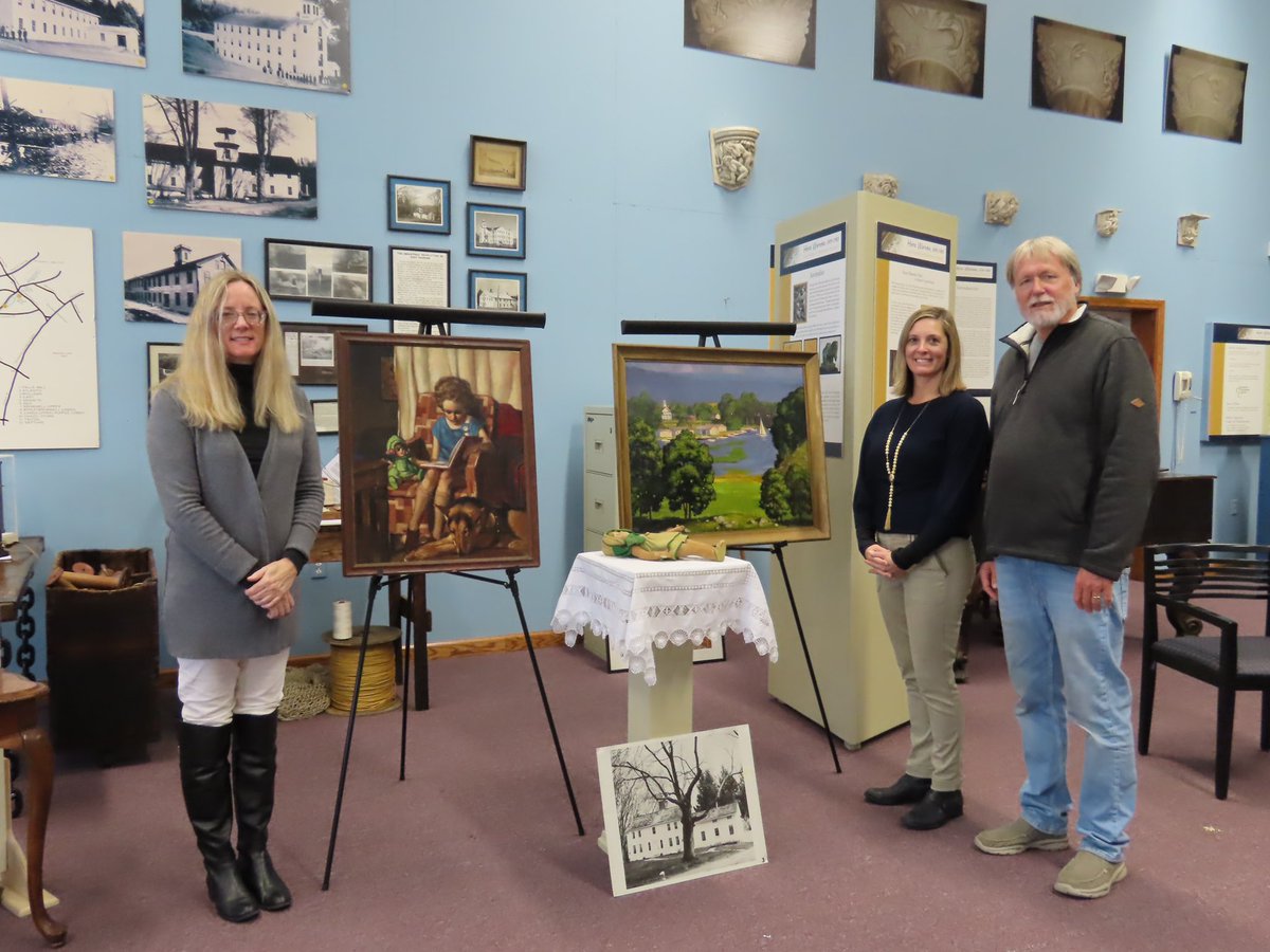 EHHSMuseum's tweet photo. We are pleased to announce a major acquisition! Two W. Langdon Kihn (1898-1957) oil paintings and an extensive collection of Kihn’s drawings and personal correspondence have been donated to the East Haddam Historical Society Museum. 
#easthaddam #langdonkihn https://t.co/4f9SEEwzHF