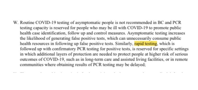 haus_ppl's tweet photo. 1. #BC still doesn't believe in #asymptomatic #covid #infection or #transmission. BC PH Order Dec 3/21:
"testing of asymptomatic people is not recommended in BC and...is reserved for people who may be ill with COVID-19"
1/3 of cases are asymptomatic.
h/t to @chantz_y https://t.co/yh6xf5cCYu