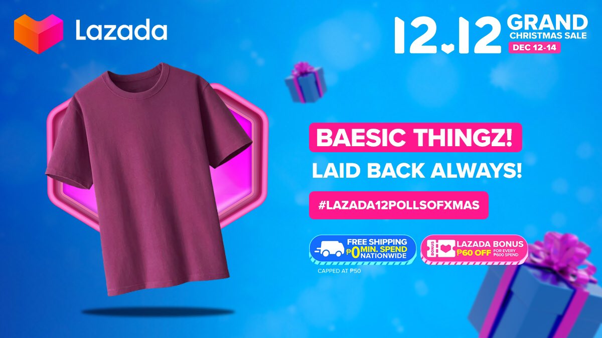 LazadaPH's tweet photo. Relaxed threads are the best, no cap 👕
https://t.co/cRDlZGbSt2
#Lazada12PollsofXmas!
#LazadaPH1212
#Lazada1212GrandChristmasSale
#NamamaskoSaLazada #LazadaPH https://t.co/dArlfuiMtO