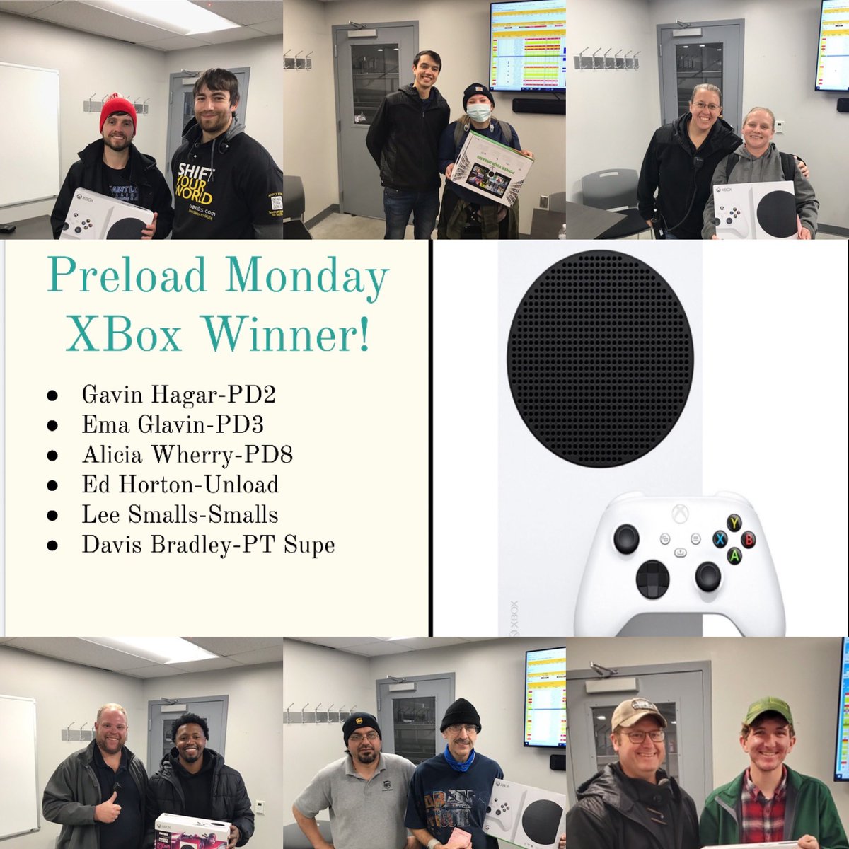 Congratulations and Thanks for being here on time! <a href="/bwilliamskahf/">Brad Williams</a> <a href="/nedlo75/">Nathan Owens </a> <a href="/darcyscottUPS/">Darcy Scott</a> <a href="/HamiltonTerrel1/">Hamilton Terrell Jr.</a> <a href="/ta_stover/">Terry Stover</a> <a href="/DebMassingill/">Deborah Massingill</a>