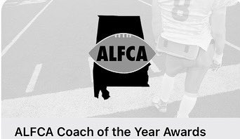 HueytownHigh's tweet photo. Congrats to our Head Football Coach, Greg Patterson on being the winner of the Class 6A ALFCA Coach of the Year Award! The winners were nominated by members of the association, picked by a committee of coaches and verified by the ALFCA Board of Directors. @JEFCOED @hytfootball https://t.co/xWpOPSTAL0