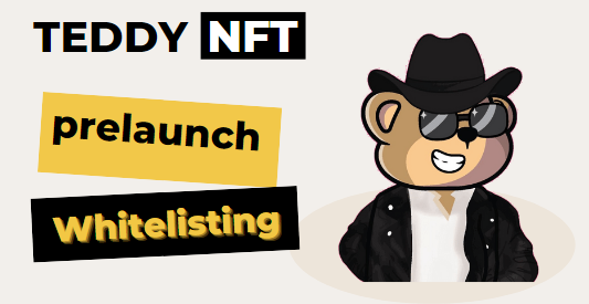 _TeddyNFT's tweet photo. @_TeddyNFT
 
🐻REGISTER for Pre(S)Ale White Listing🐻
White list: https://t.co/AvEVc2QuKK 

Follow, Like and RT  @_TeddyNFT 
Join Chat https://t.co/2zqcLAoL8p

#Tokens #_teddynft #Crypto #Blockchain  #Gaming #Gamer #NFT #NFTs  #NFTGame #TGE #Launch #Whitelisting https://t.co/Z9D40buVU8