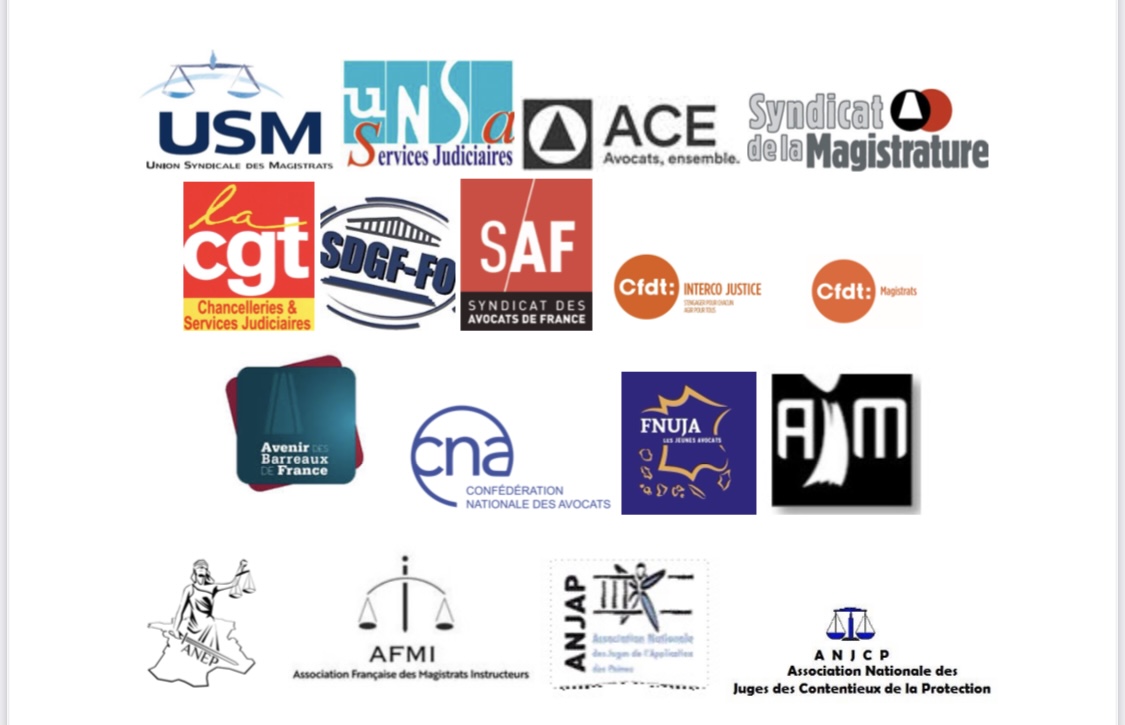SMagistrature's tweet photo. 16 organisations professionnelles et syndicales d'avocats, fonctionnaires de greffe et magistrats appellent au rassemblement le 15 décembre !
Notre CP commun à lire ici : https://t.co/GwTlHf7qoN https://t.co/JhF38md6EF