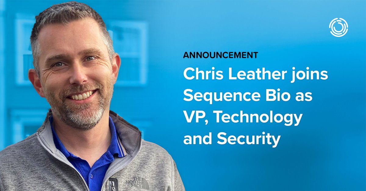 Chris is an international expert whose 25 years’ experience includes supporting cloud services and security for some of North America’s largest banks. Welcome aboard, Chris - we're thrilled to have you on the team! Full story here: sequencebio.com/press/release/…