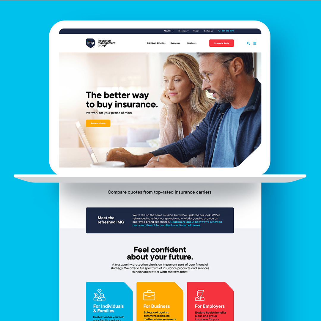 R1Creative's tweet photo. Check out our branding and website design for Insurance Management Group (IMG), an insurance brokerage based in Indiana.
#stepyourbrandup #webdesign #r1creative #designportfolio #insurancebroker https://t.co/kSNzGAR6J2