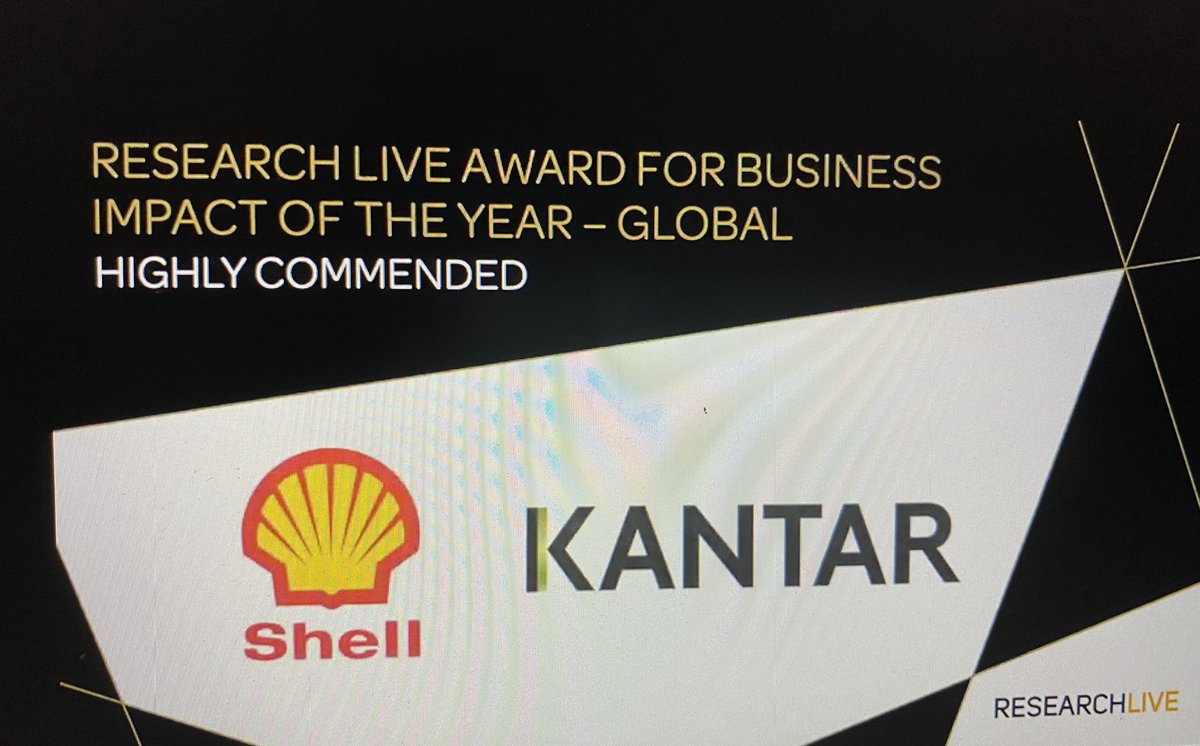 Well done <a href="/Kantar/">Erhan Kantar</a> 👏what a great award to be commended for #MRSawards