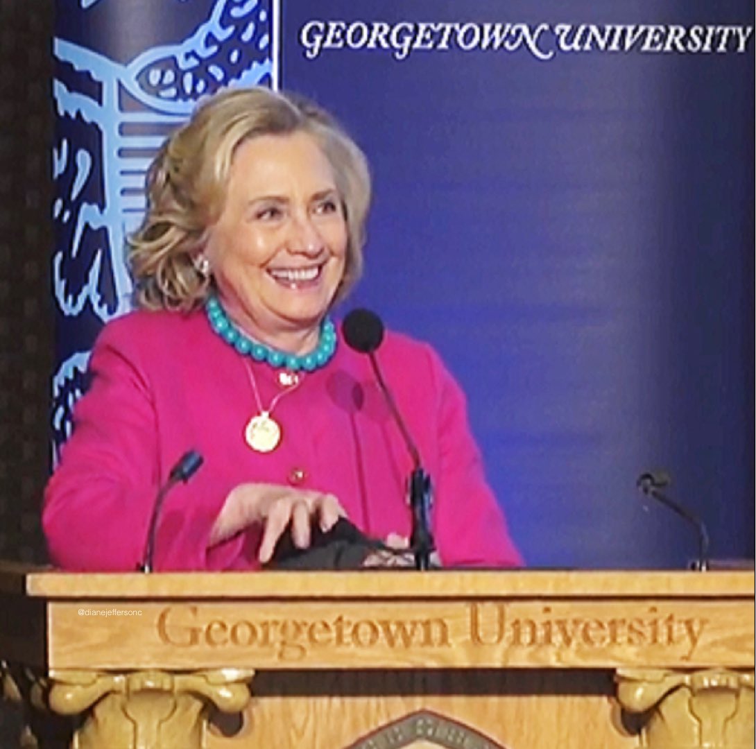 Today: Hillary at Georgetown University 💖 #HRCawards