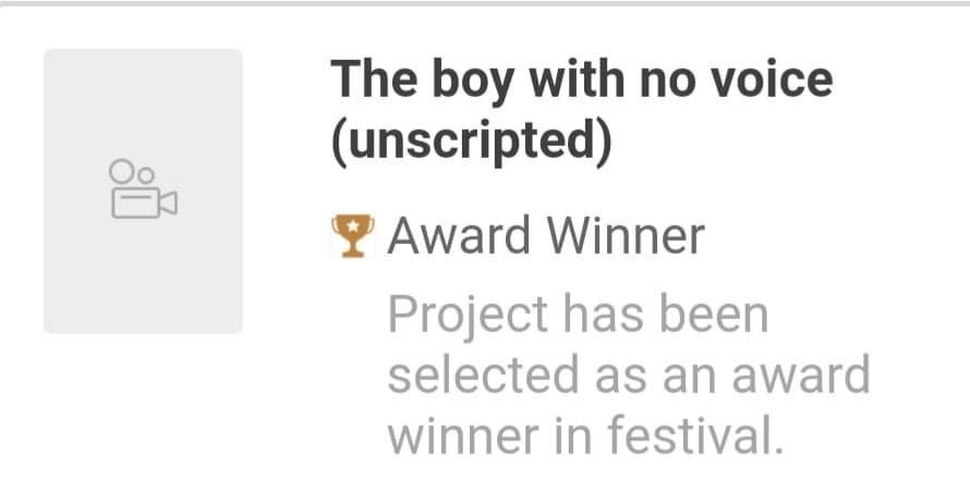 BoydAutism's tweet photo. Congratulations to The Boy With No Voice on another Major film award Autism is making a impact https://t.co/ijZF00wOR7
