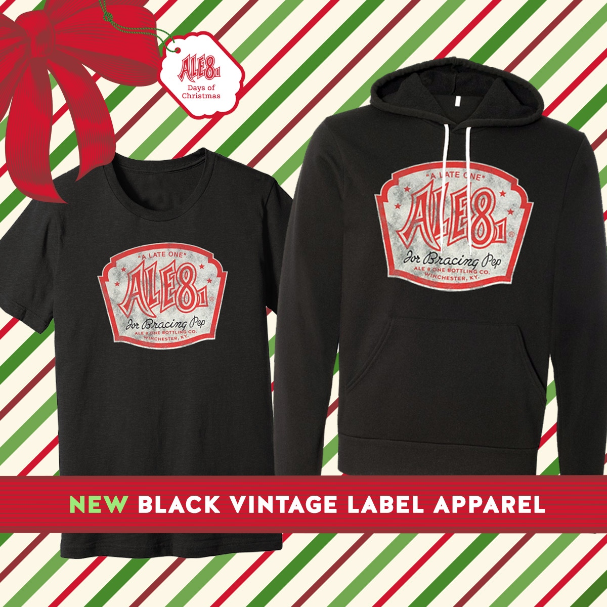 Ale8One's tweet photo. Hot off the press! Our new Black Vintage Label apparel! Follow and RT for a chance to win one of these new apparel items.

Contest ends 12/7 at 10am. One winner will be randomly selected

The Black Vintage Label apparel is available for purchase online at https://t.co/OfVA1GEcVP https://t.co/riOynILvzN