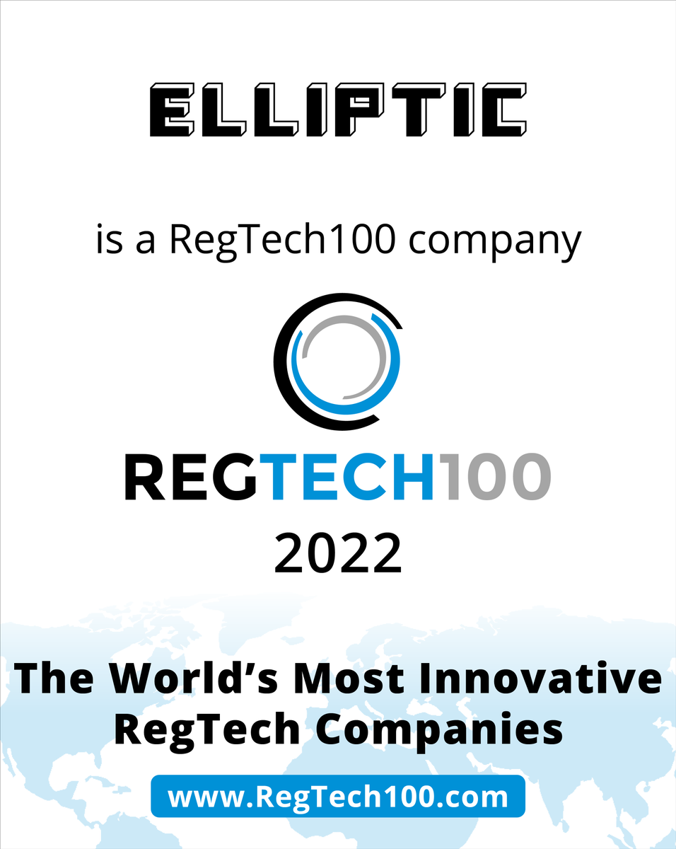 Well done to <a href="/elliptic/">Elliptic</a> for making it onto the #RegTech100 list.

The full list is here: fintech.global/regtech100/

#RegTech #FinTech