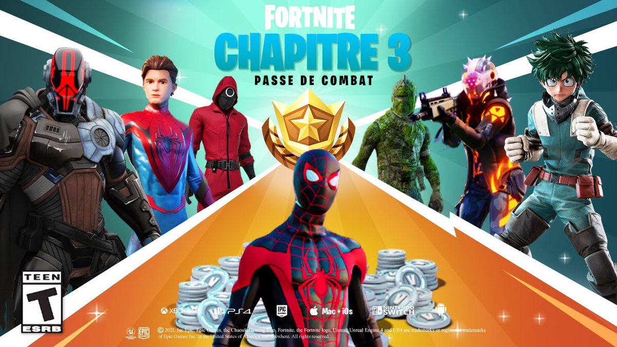 ValiantOfficiel's tweet image. Il est temps de revenir encore plus fort pour CSE lors de ce chapitre 3 de Fortnite!

Pour entamer les festivités nous offrons un passe de combat à l'un d'entre vous!🎁

✅Pour participer follow @CSEofficiel et retweet ce post!

Tirage au sort dans 48h.

Bonne chance🍀

#CSEOnTop