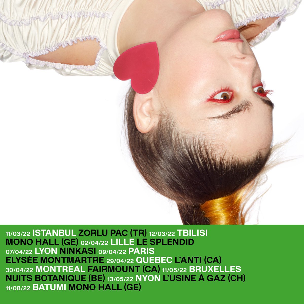 vendredisurmer's tweet photo. LES PREMIÈRES DATES DU TOUR 💚💚💚 https://t.co/TZK8DlohUR