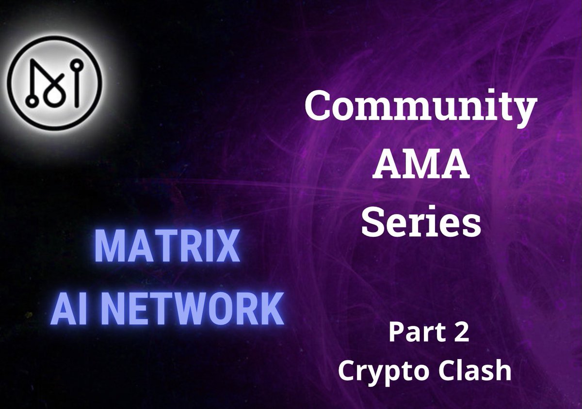 Part 2 in our Crypto Communities AMA series is now available for recap.

Our Head of Community, Chadwin, answered some questions and shed some light on the plans heading in to the new year.😎

Enjoy reading and remind yourself of MATRIX’s potential.🦾
$MAN
link.medium.com/5YwGpw6TLlb