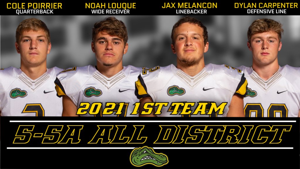 stamantfootball's tweet photo. CONGRATULATIONS TO THE FOLLOWING GATOR FOOTBALL PLAYERS FOR BEING SELECTED AS 2021 5-5A 1ST TEAM ALL DISTRICT.   GREAT HONORS TO CAP OFF A GREAT SEASON #gatornationstrong https://t.co/qPCzi3WNXu