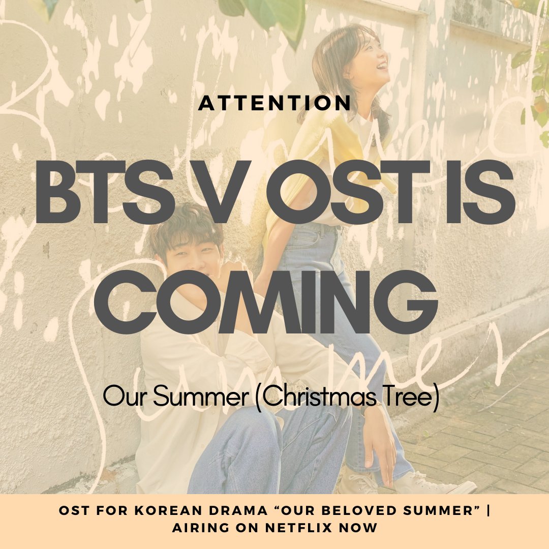 sugadboy's tweet photo. — Metas para "Our Summer (Christmas Tree)", OST de #V.

V OST IS COMING @BTS_twt
#그해_태형이와_우리는
#OurBelovedSummer https://t.co/1rlz2IJhC6