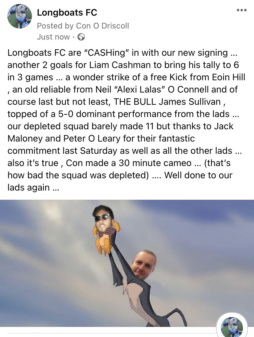 Longboats FC tweet media