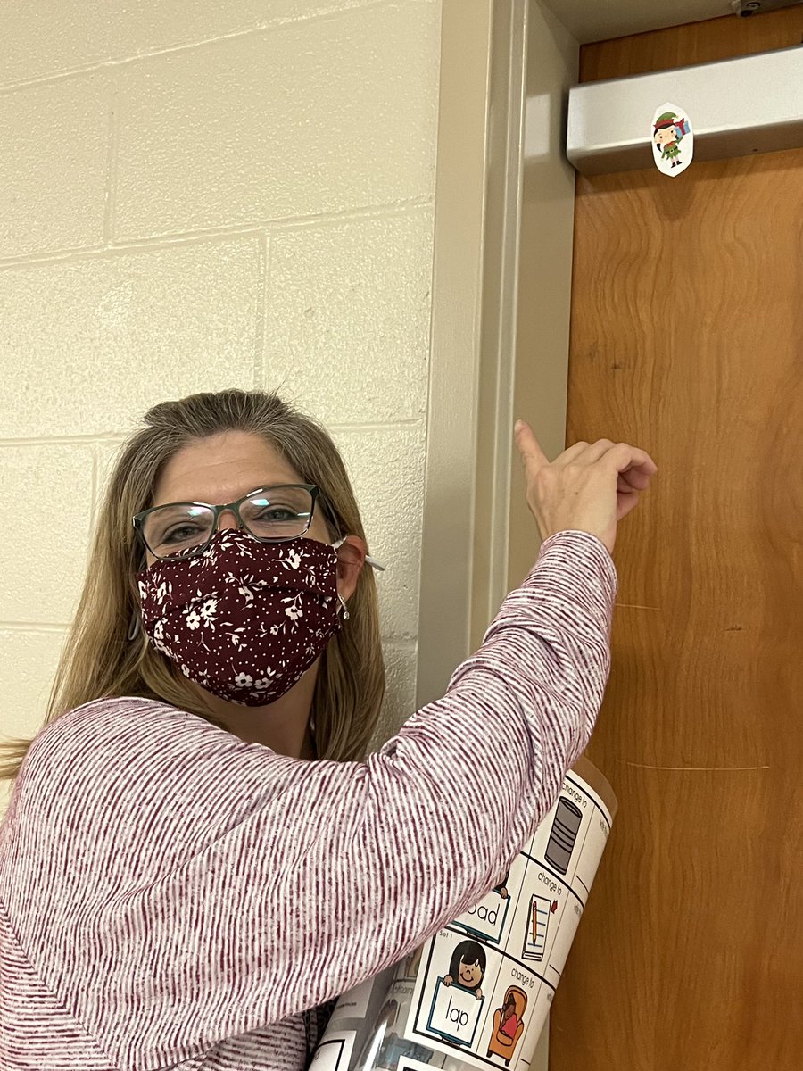 Ms.Rhodes found an elf, too! #HECElvesOnTheLoose