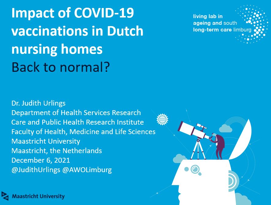 Sharing first results of @AWOLimburg @MaastrichtU   #nursinghome survey on the normalization of daily lives in NHs after #COVID19 #vaccines with the international @LTCcovid community. Thanks for the initiative @AdelinaCoHe and the touching personal testimony @rightsforresid2