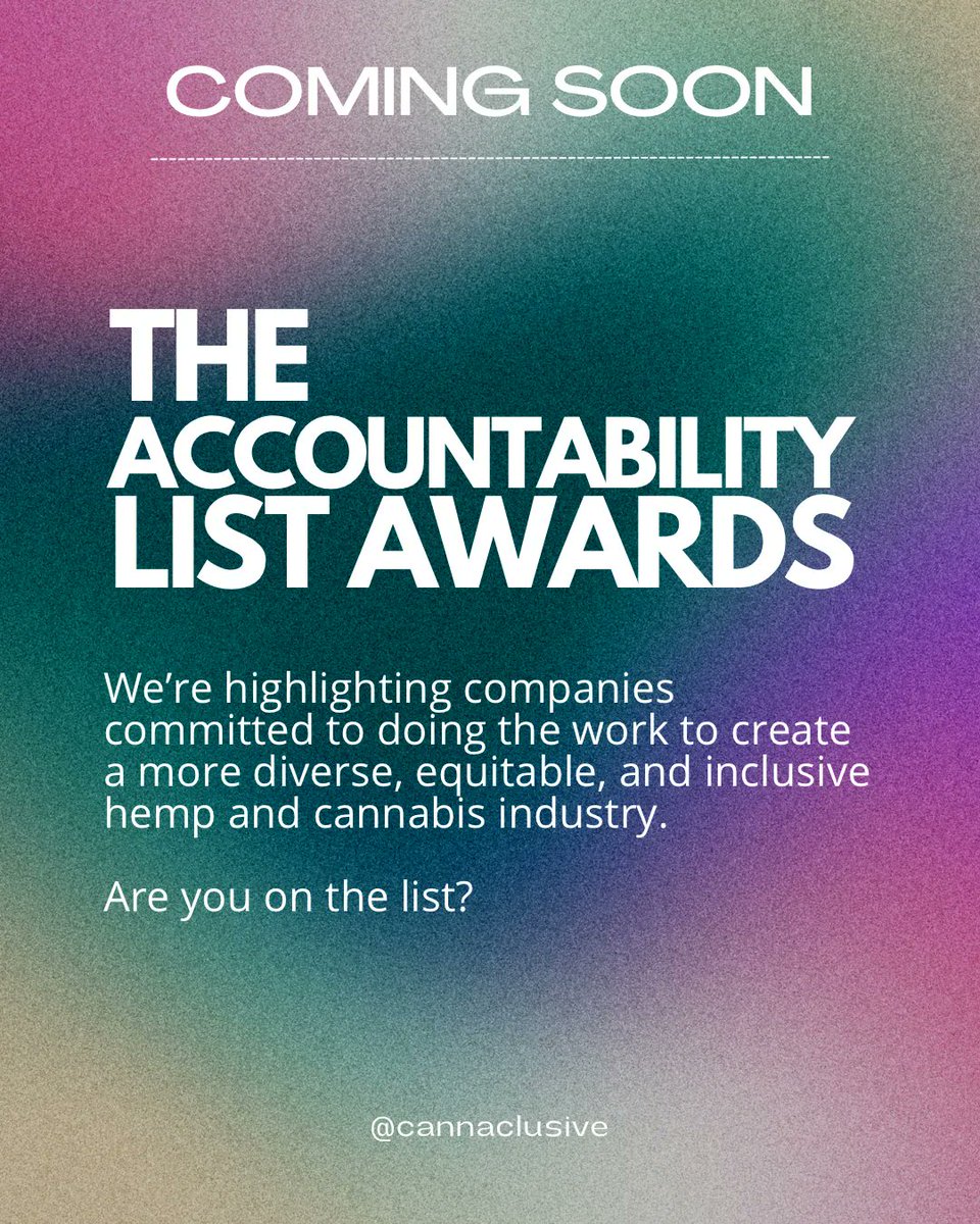 Are you a hemp or cannabis company? The Accountability List Awards are coming. Are you on the list? bit.ly/3opWDF5
