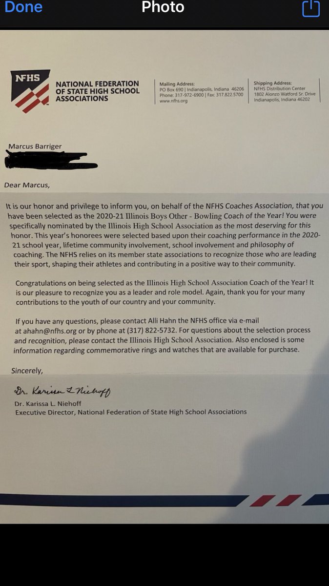 Congratulations to our Boys/Girls Head Bowling coach, Marcus Barriger, on being named the NFHS 20-21 Boys Coach of the Year for Illinois.  Marcus was nominated by the <a href="/IHSA_IL/">Illinois High School Association #IHSA</a> Guy does a phenomenal job for our bowlers!  Way to go Marcus! Well deserved indeed! <a href="/beastbowling/">Belleville East Bowling</a>