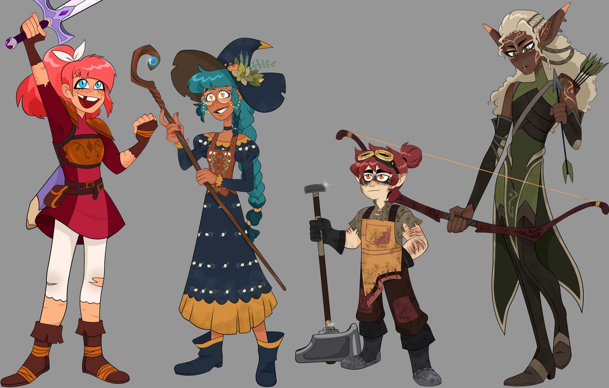 Heres the full main cast of redesigning high guardian spice. #highfantasy. 