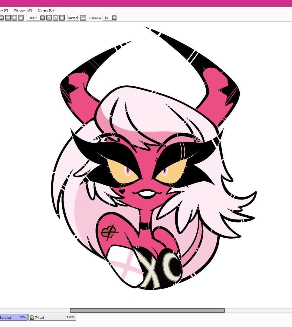 embercl's tweet photo. Verosika sticker wip~!! (May have cropped the canvas afterwards and lost part of her horns 👉👈) hoping to have her posted this week~!
•.•.•.•.•.•.•.•.•.•.•.•.•.•.•.•.•.•.•
#HelluvaBoss #HelluvaBossFanart #VerosikaMayday #verosikafanart #helluvabosssticker https://t.co/obqBNMrPbN