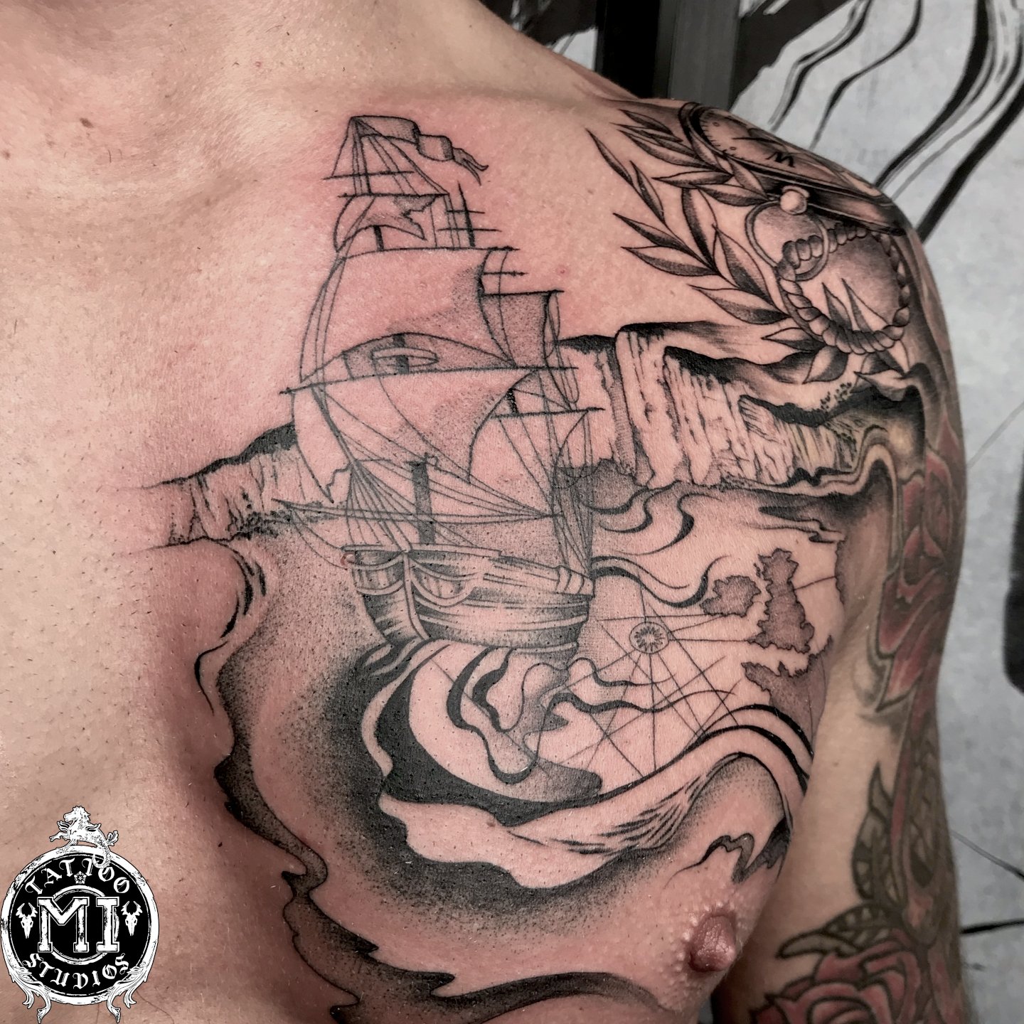 95 Best Pirate Ship Tattoo Designs  Meanings  2019