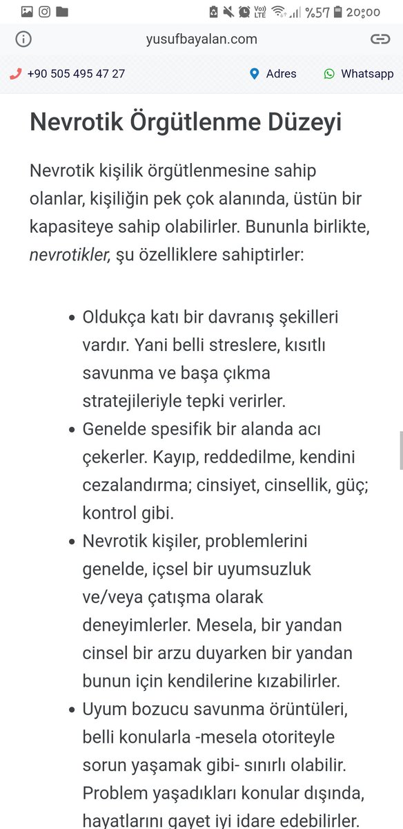 @nilay_lily Yine sizin kaynağınızın devamı bana pek de her şeyiyle normal bir kişilik örgütlenmesini tanımlıyor gibi gelmedi. İnternet sitesindeki kaynakçayı okuyacağım orada neler yazıyormuş bakalım. Umarım neye karşı çıktığımı benim sizi anlamaya çalıştığım kadar anlamaya çalışırsınız