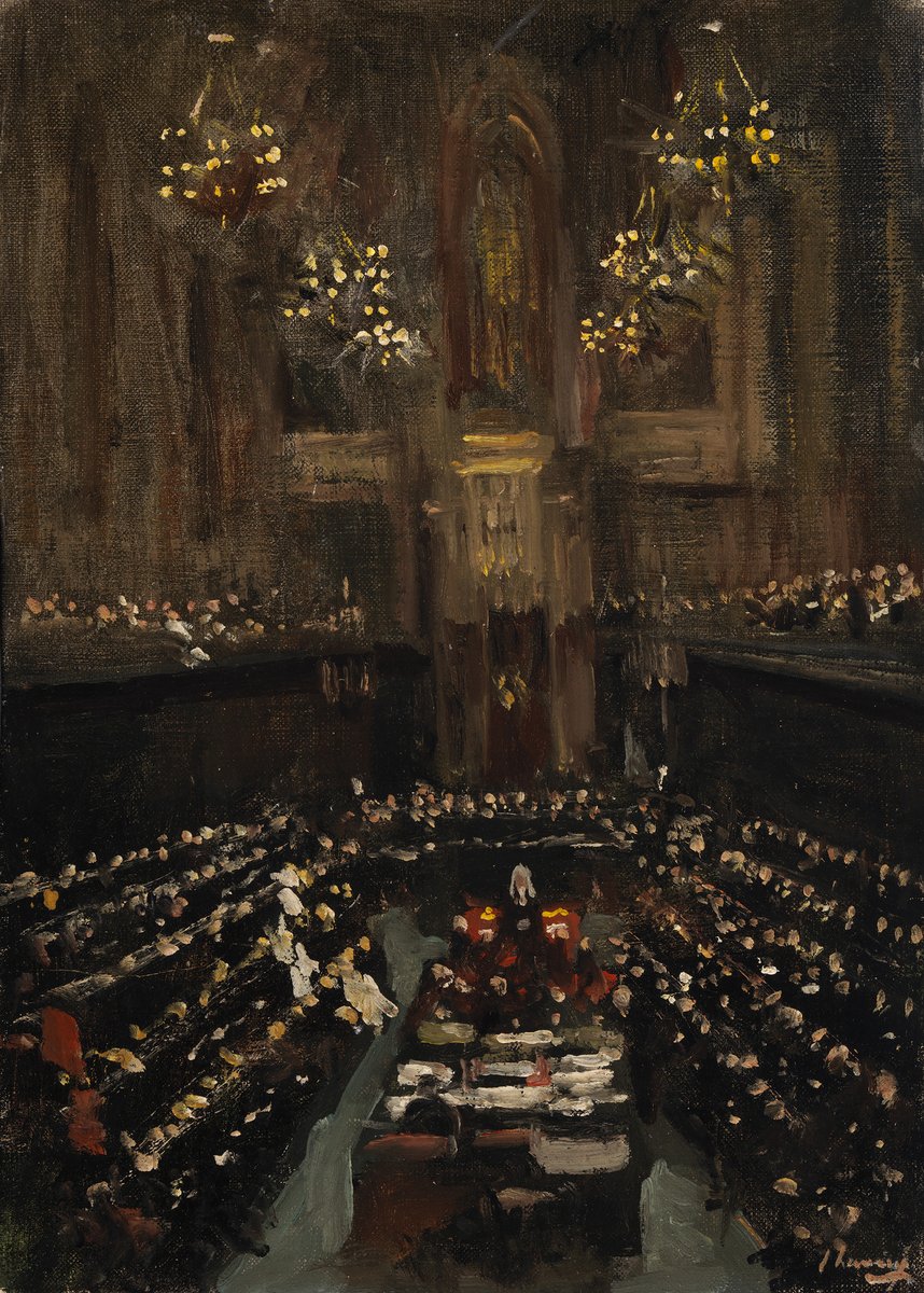 NGIreland's tweet image. As today marks the centenary of the signing of the Anglo-Irish Treaty, we thought it was interesting to look at this work from our collection by John Lavery. Painted on 16 December 1921, it records the occasion when the Treaty was brought before the British House of Lords.