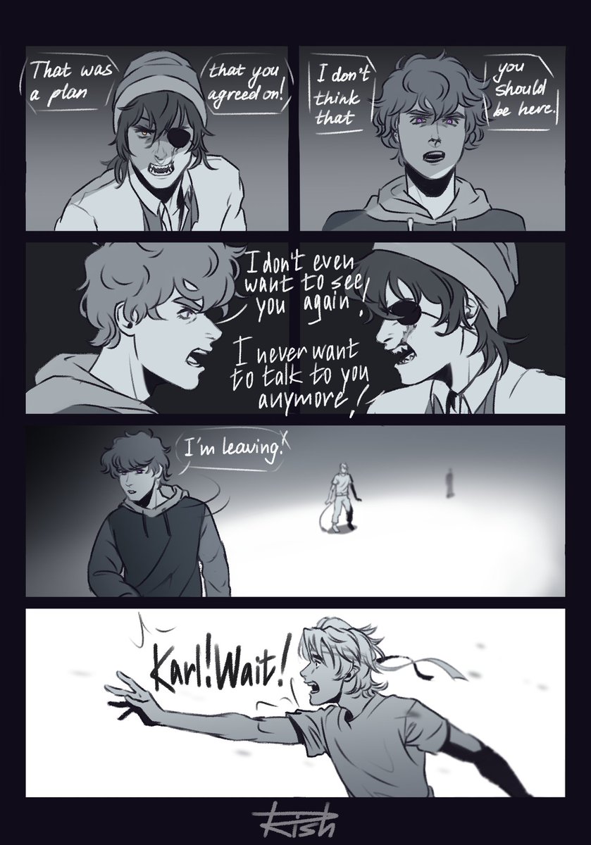 _artRish_'s tweet photo. After that day, sapnap has nightmares about the fight that he couldn't prevent in any way

#dreamsmp #karlnapity #karljacobs #sapnap #quackity https://t.co/X34IseVU5s