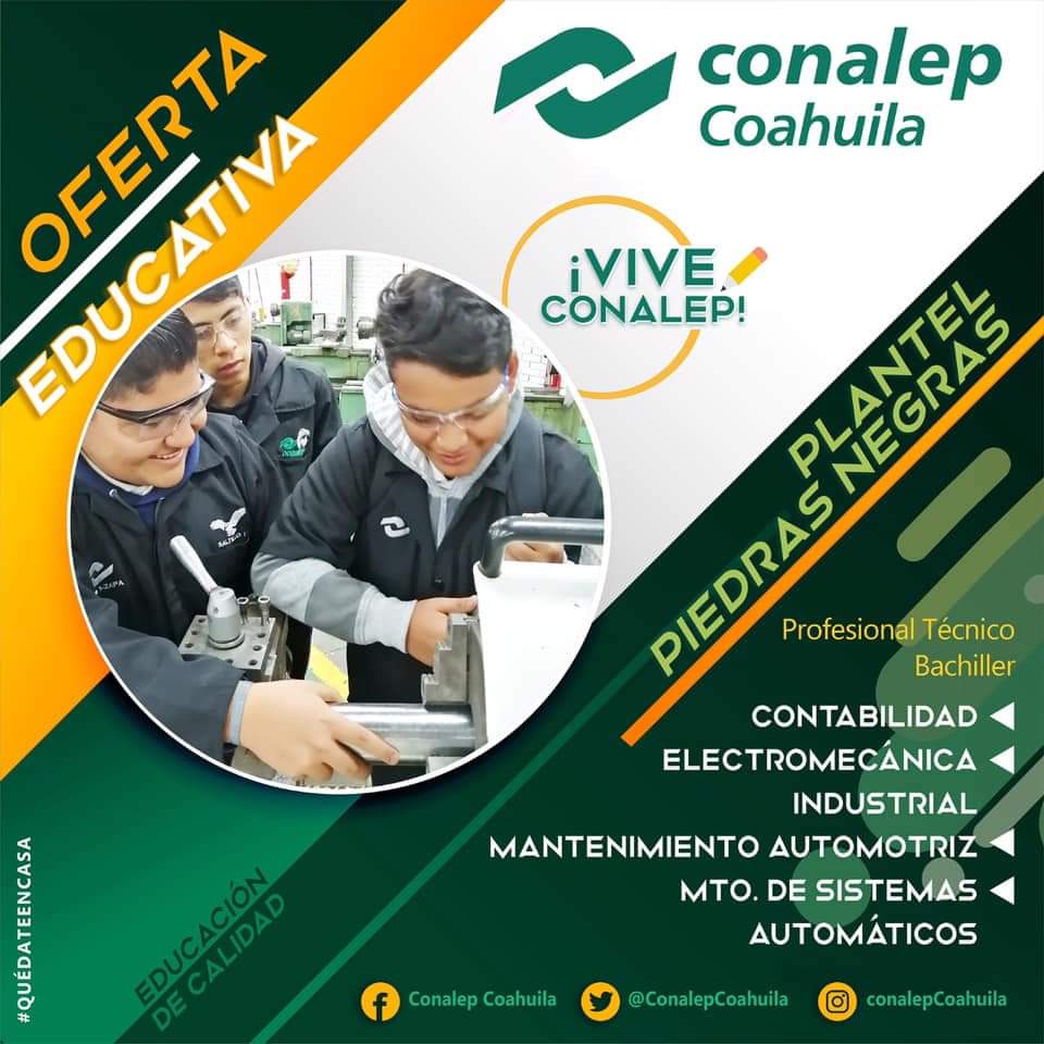 conaleppnegras's tweet photo. Conalep Piedras Negras https://t.co/j3bRFV6mjt