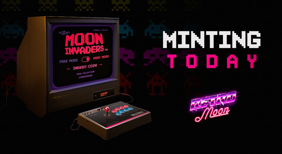 Retromoonbsc's tweet photo. The day we've all been waiting for - Skill based NFT Minting begins in game today. 

PRICE IS 0.1 BNB FOR THE FIRST WEEK ONLY. After that - all mints will go to the standard price of 0.2 BNB.

#BSC #BinanceSmartChain #P2E #Crypto #NFT #Metaverse https://t.co/etXmBRw4Ip