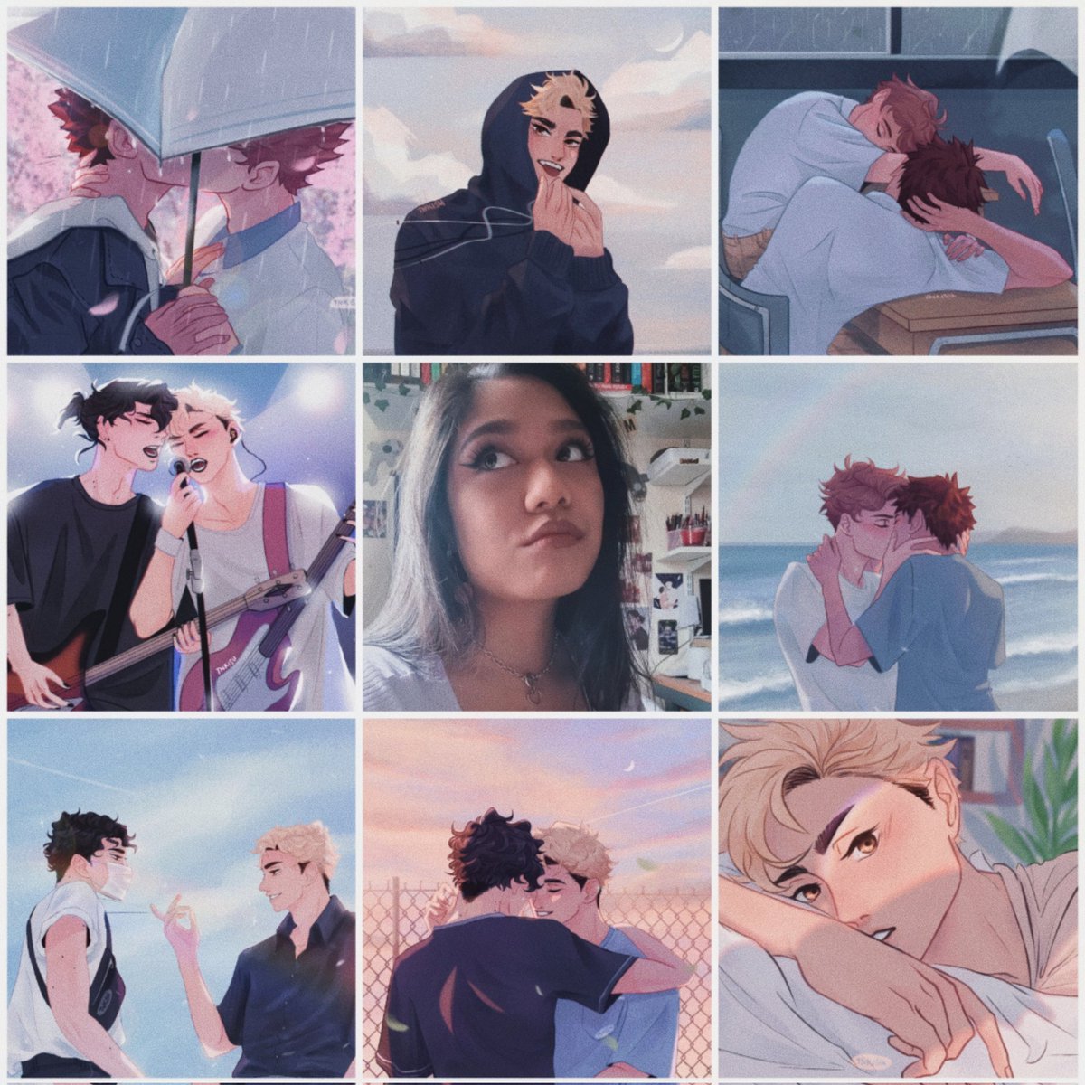 joining in #artvsartist2021 i really said one (1) colour palette only 😩✋ 