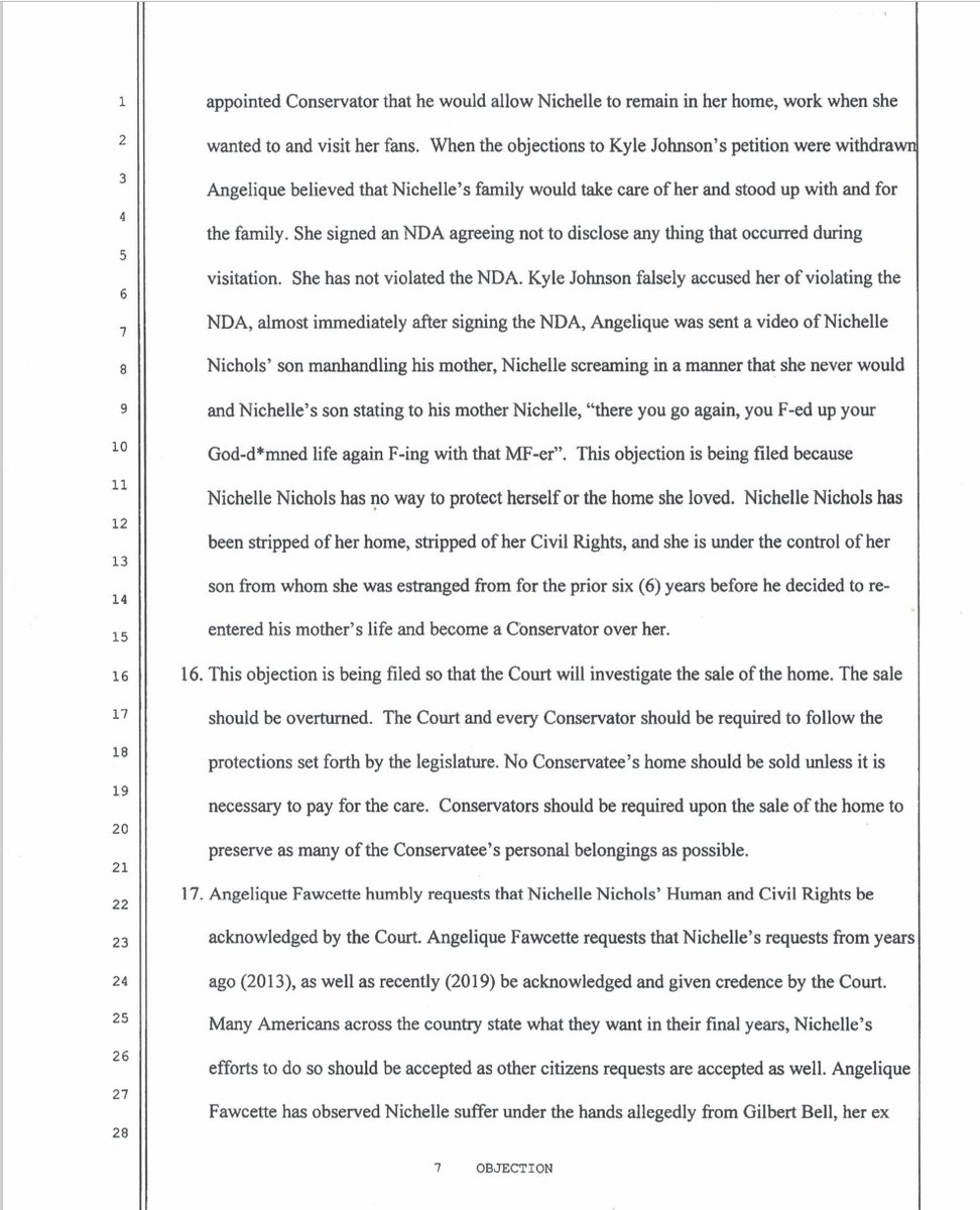 AngeliqFawcette's tweet photo. # 2of3 As NN's days r shown not b so loving, THIS is what I fight for. Pls read Full Doc. Stood #ProSe,I parted w/Atty,nice prsn, grt invstg8r but our Ideals were not in alignment.I do NOT blv in C-ships.I blv in Supported Decision Making.Fought2get #SDM nDoc #FREENICHELLENICHOLS https://t.co/JALNnYb4LS