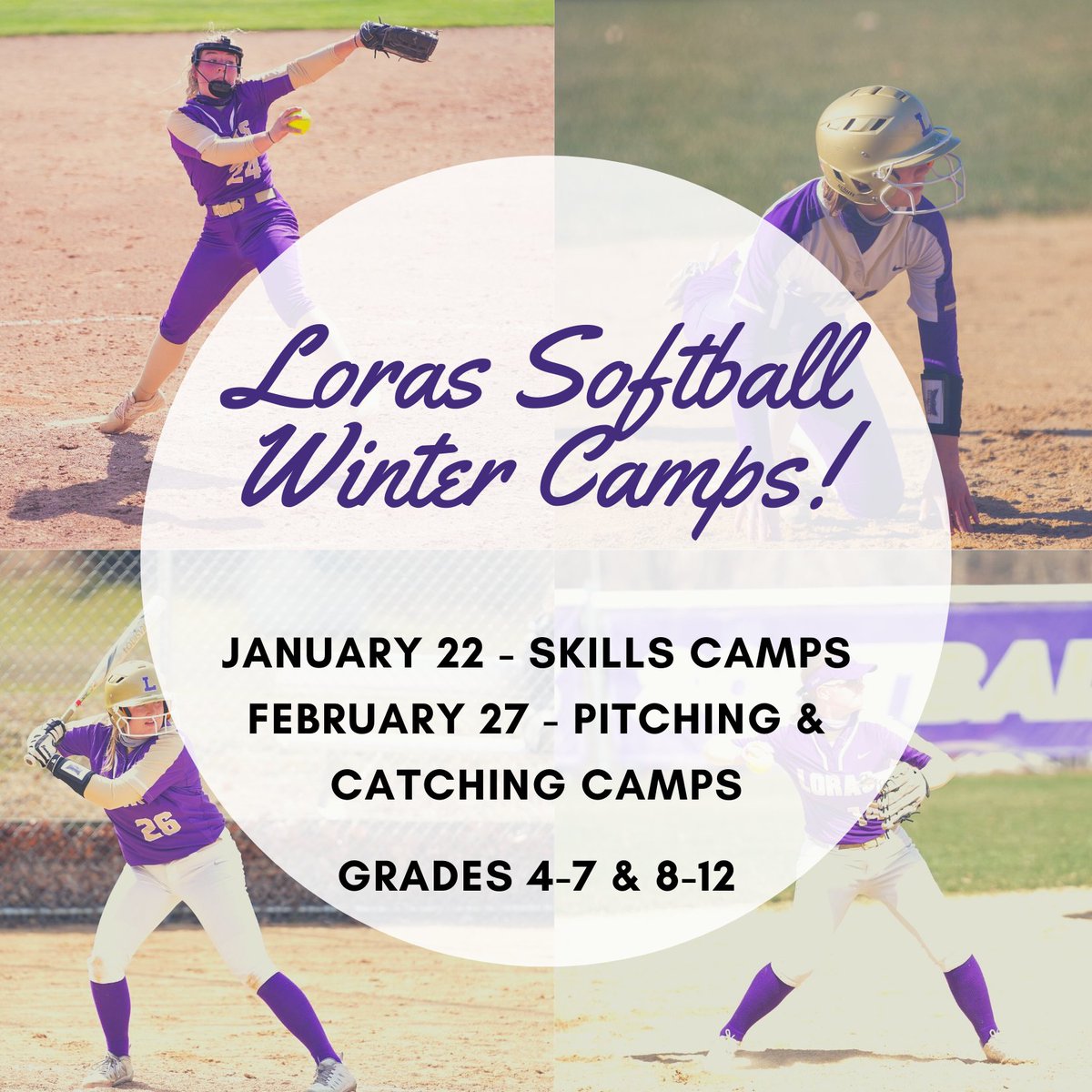 LorasSoftball's tweet photo. Softball Camps are BACK! Register and learn more at: https://t.co/jbksVAfHGA https://t.co/K3LiXJfdI6
