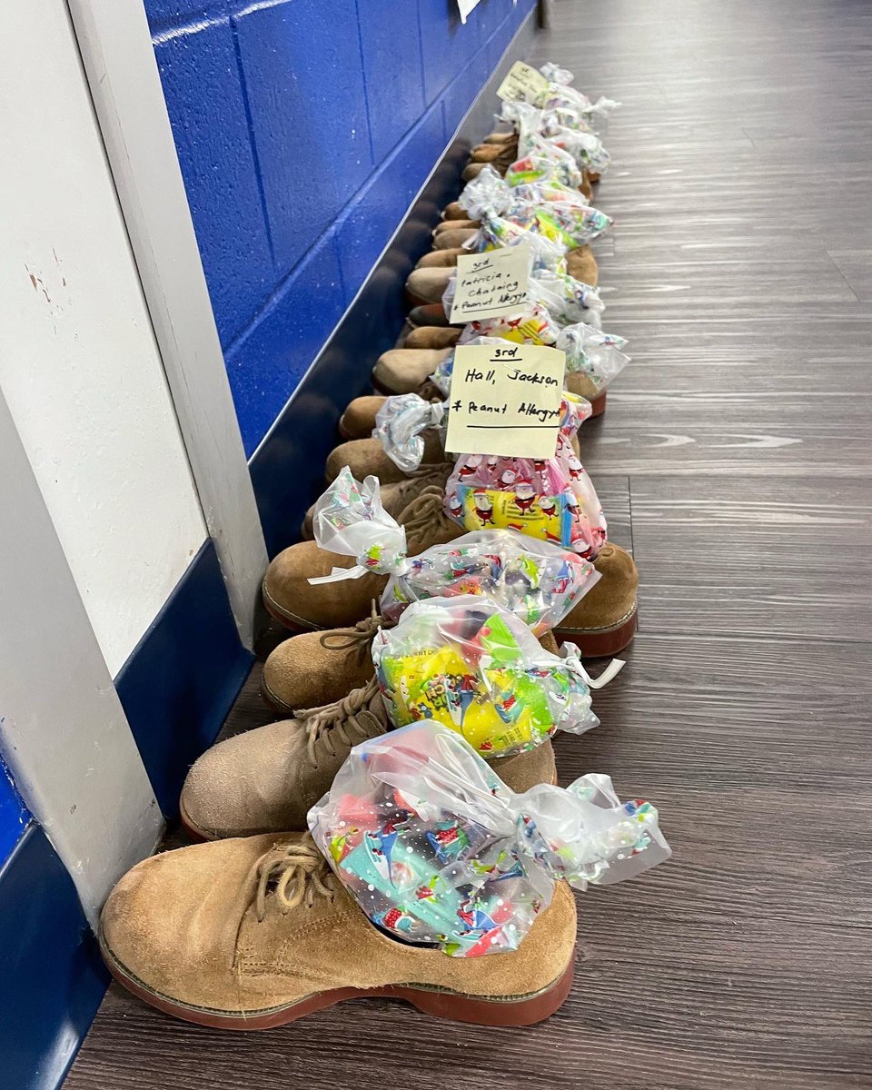 Had a special guest visit classes this morning. Always a great day when Saint Nicholas stops by. #stnicholasday #weareolv